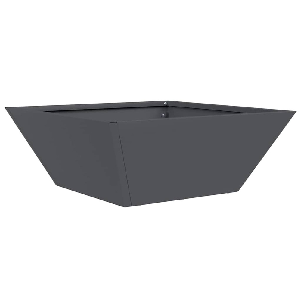 Cache-pot de jardin anthracite 40 x 40 x 15 cm