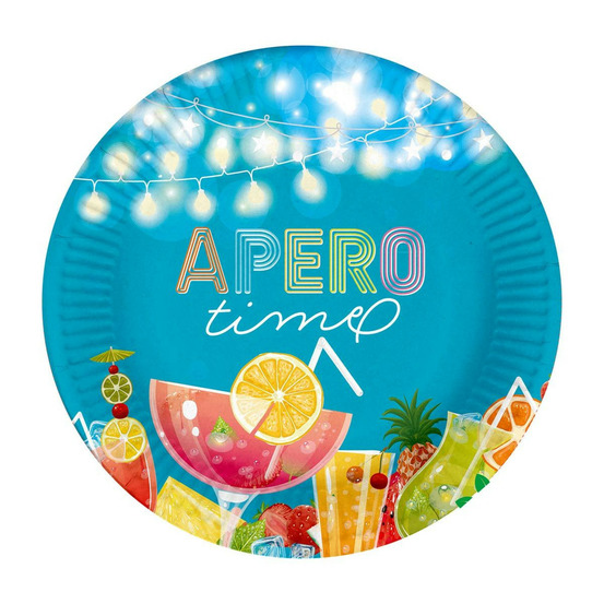 Lot de 10 assiettes en carton