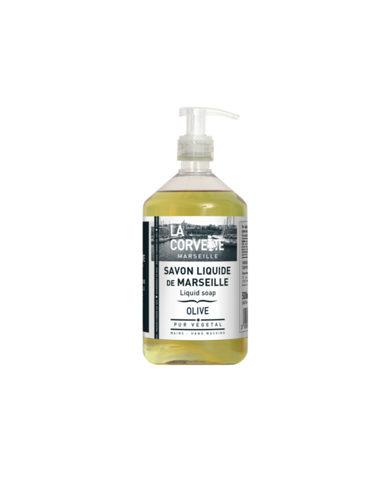 Savon marseille pompe 500ml olive - la corvette