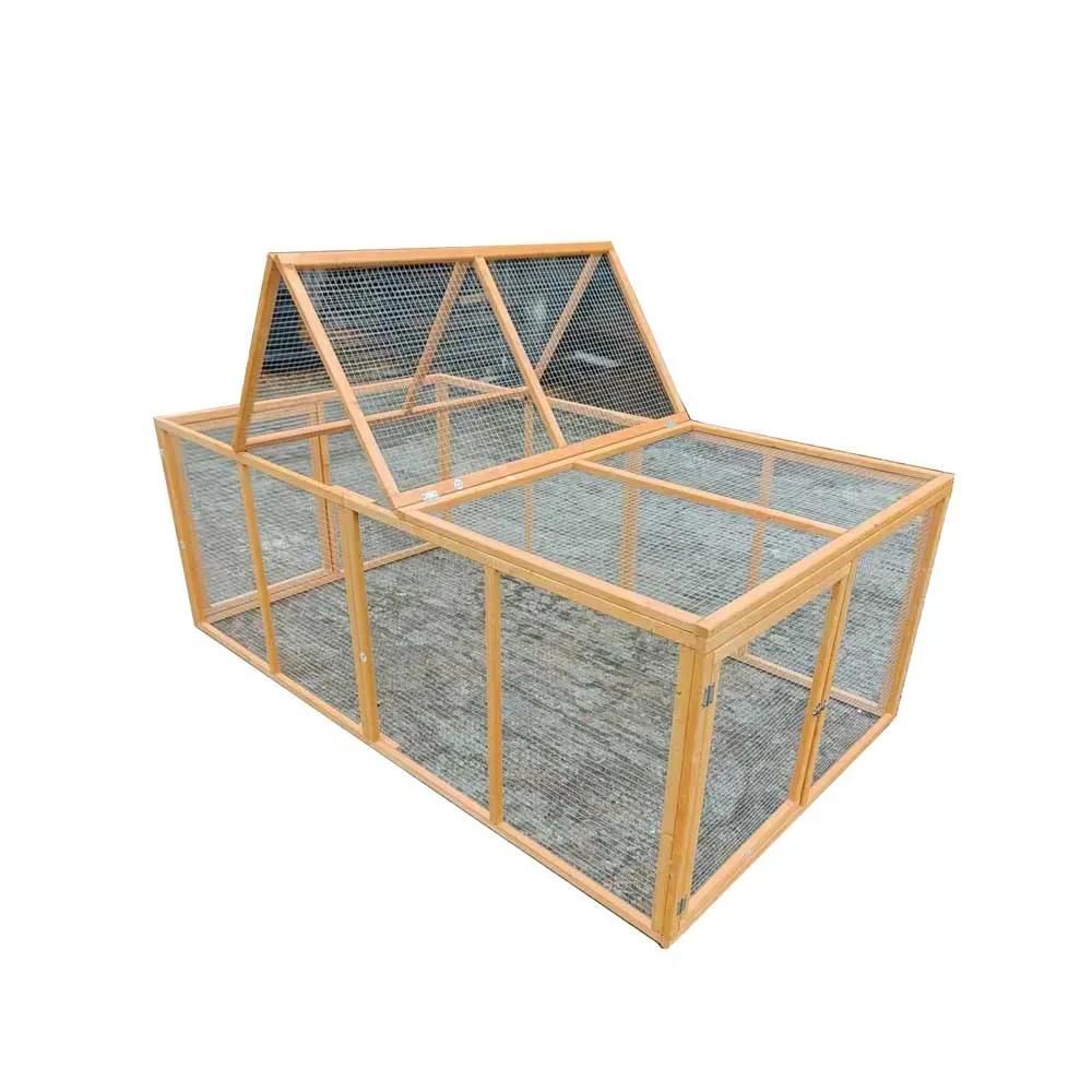 Enclos en bois 2 portes latérales 200 x 115 x 75 cm