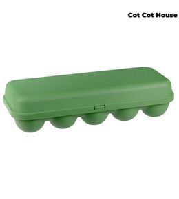 Boîte à œufs plastique écologique réutilisable x10 oeufs - vert