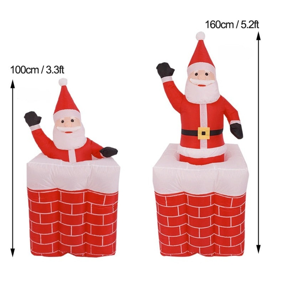 Vente structure gonflable décorative père noël main image 1