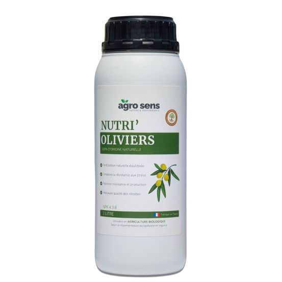 Nutri oliviers - engrais liquide pour oliviers - 1 litre (500 litres de préparation)