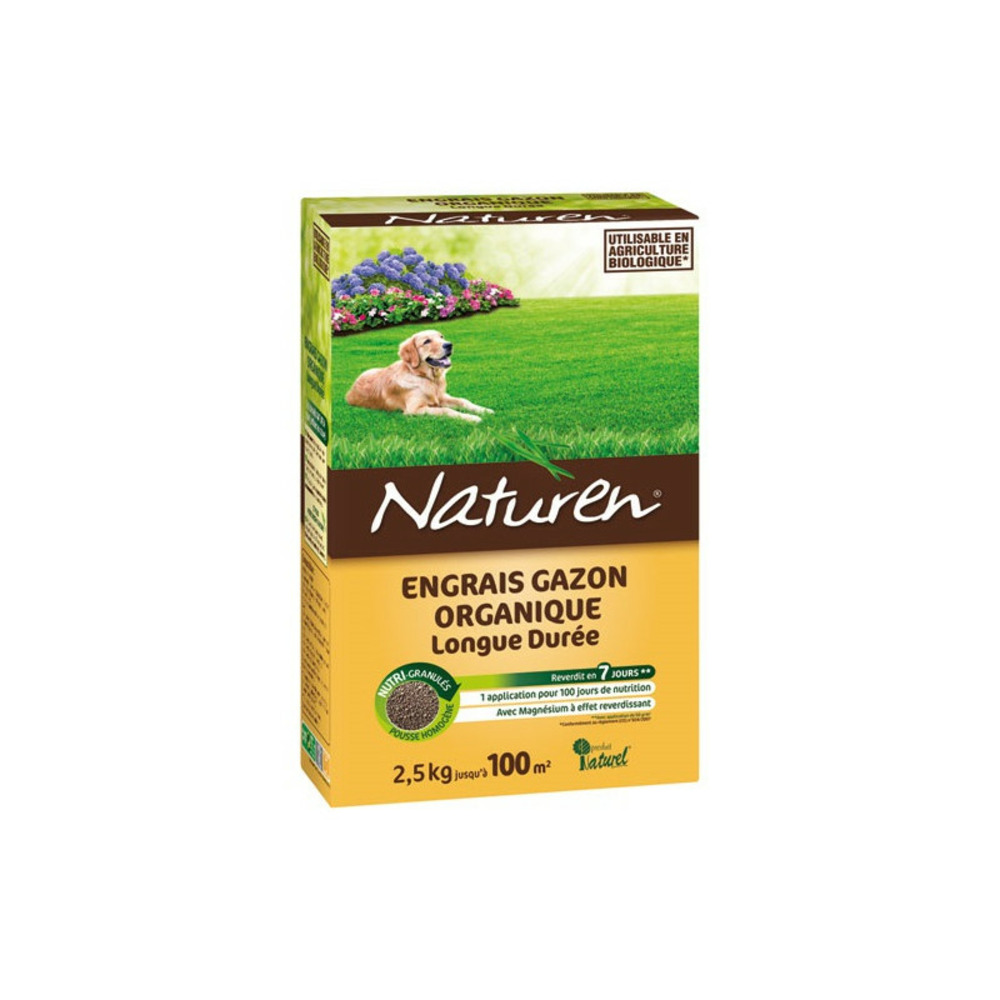 Engrais gazon 2.5kg naturen - natgaz1c