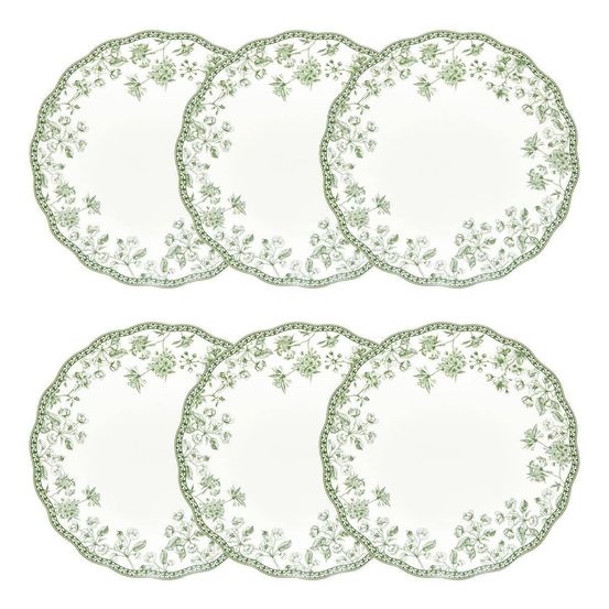 Lot de 6 assiettes plates