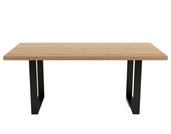Jessie - table à manger - chêne et hêtre massif - 180 cm