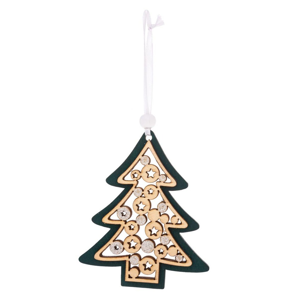 Sujet de noël ajouré paillettes