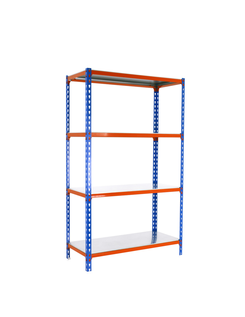 Etagère légère sans vis simonclick megaplus 4/300 1500 bleu/orang/galv bleu/orange/galva 1500x1200x300 - simonrack