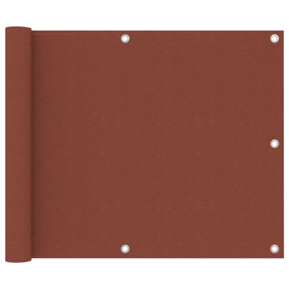Écran de balcon terre cuite 75x300 cm tissu oxford
