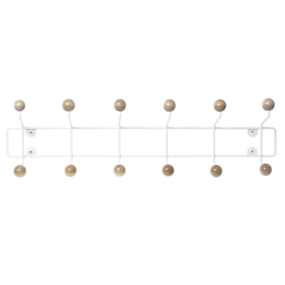 Porte-chapeaux saturnus bois xl blanc