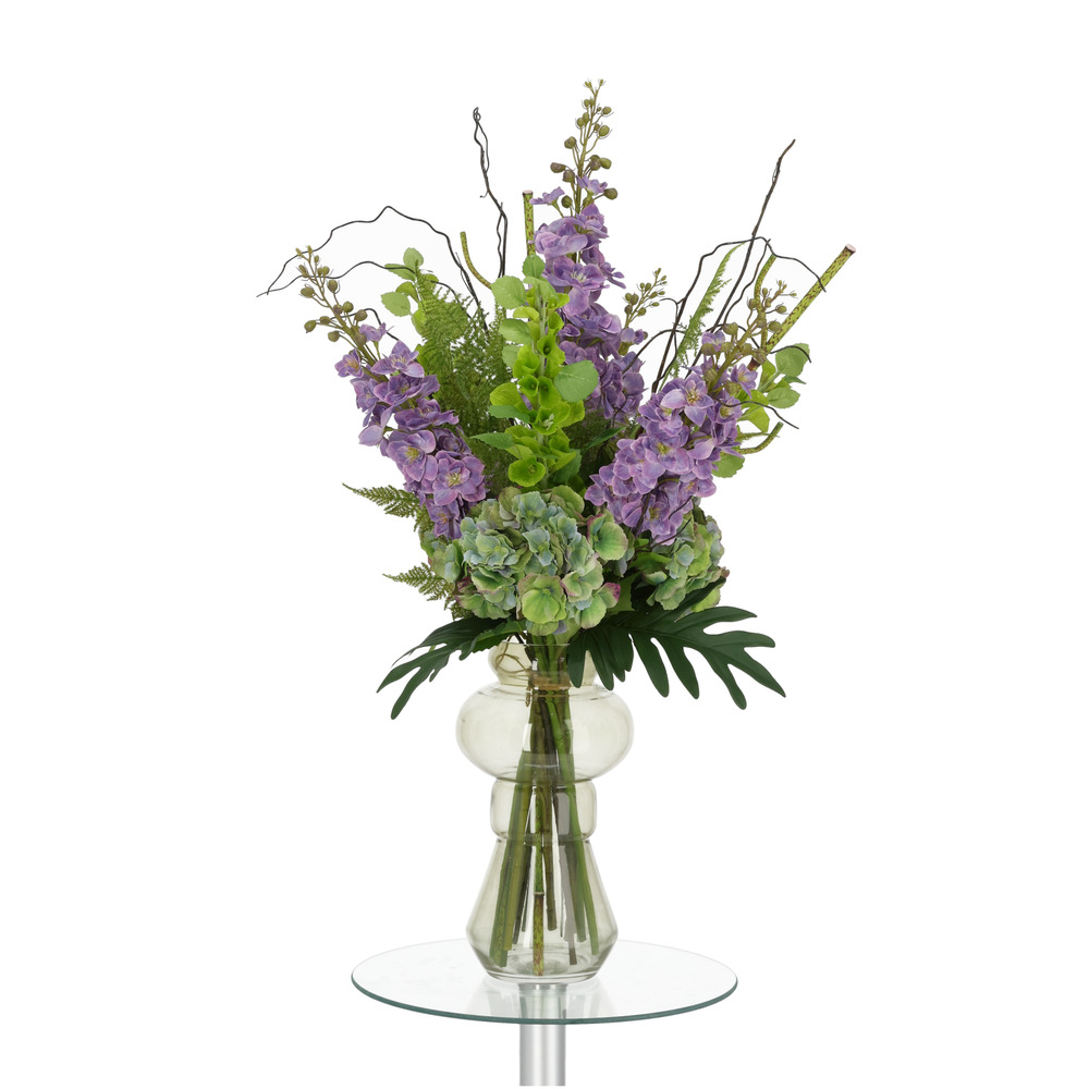 Bouquet artificiel lié à la main yara portland – violet 90cm