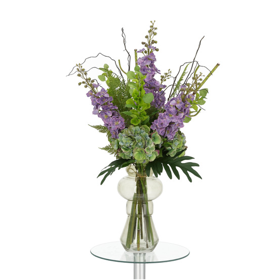 Bouquet artificiel lié à la main yara portland – violet 90cm