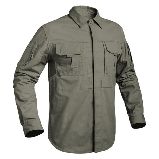 Chemise fighter renforcée respirant coton polyester kaki m à 3xl