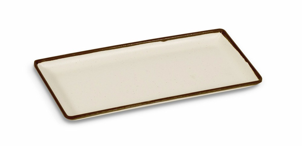 Plat rectangulaire en mélaminé collection halo 27,5 x 12,5 cm - pujadas