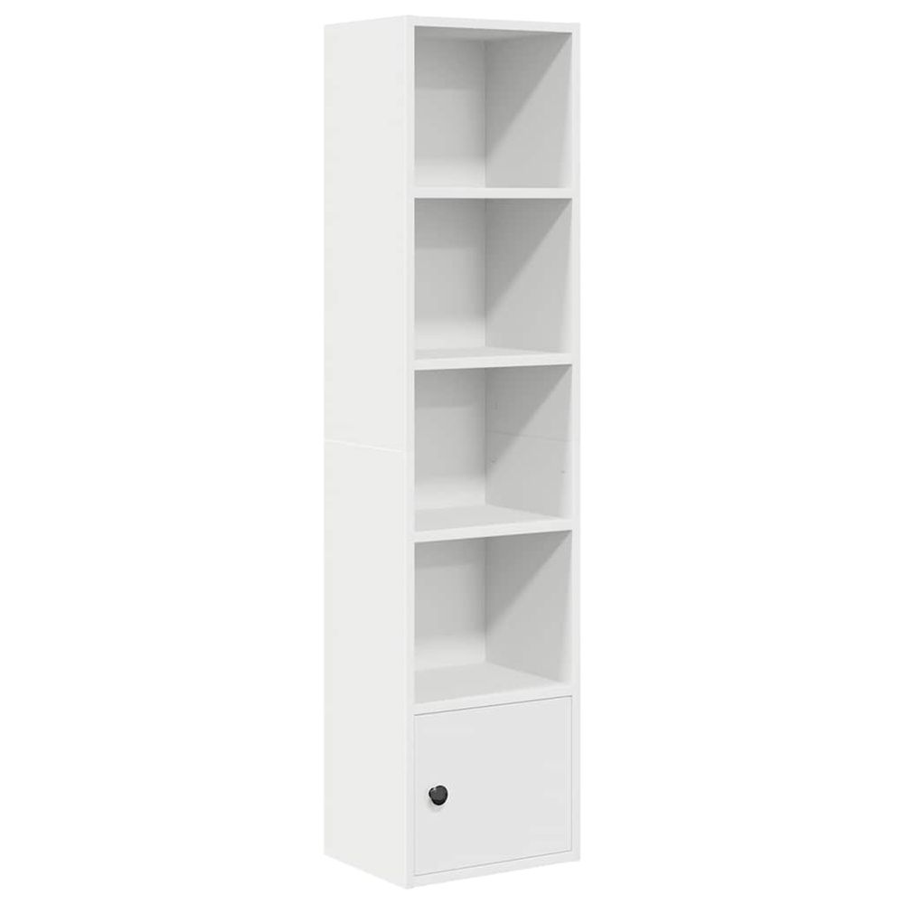 Bibliothèque blanc 31x24x127 cm bois d'ingénierie