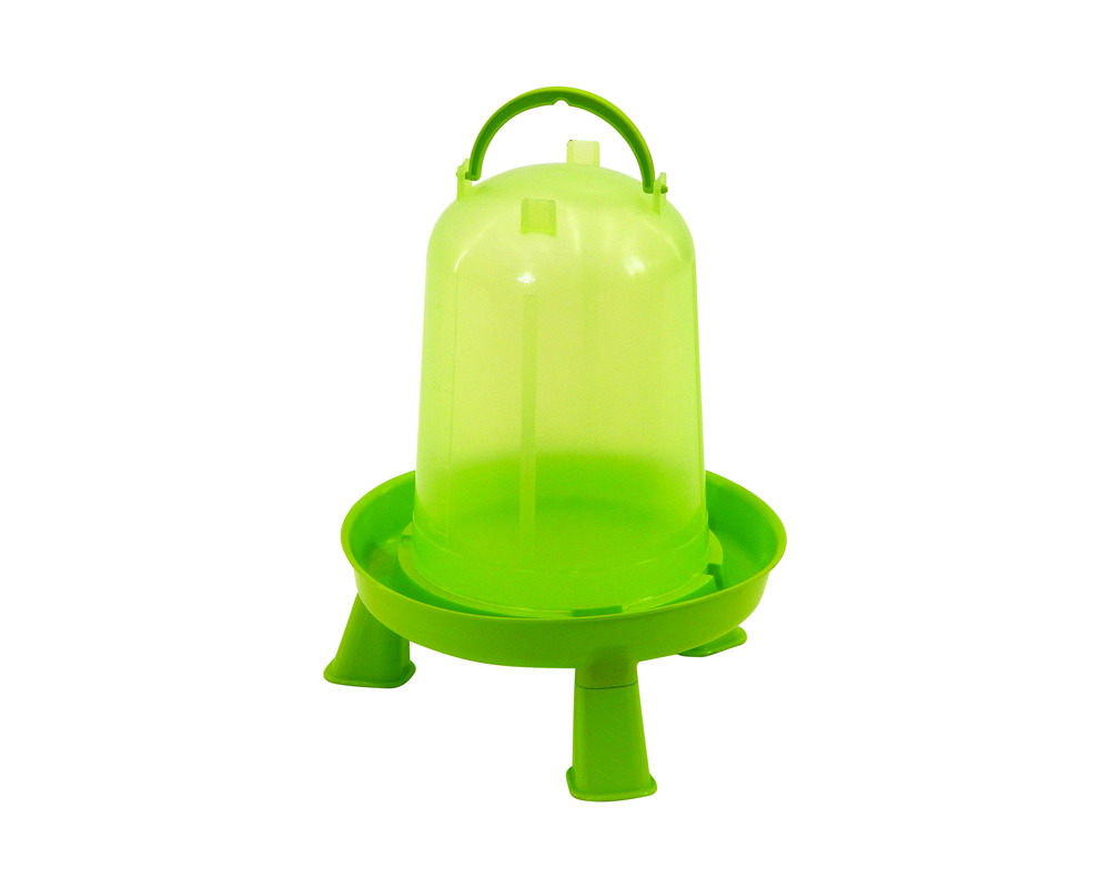 Abreuvoir plastique sur pieds poules, volailles 5 litres