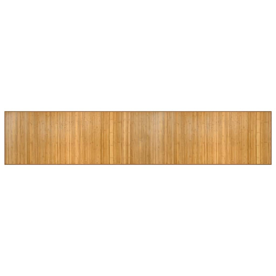 Tapis rectangulaire naturel 80x400 cm bambou