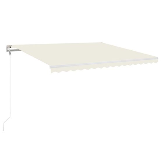 Auvent rétractable automatique 450x350 cm crème