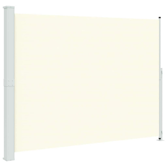 Auvent latéral rétractable de patio 220x300 cm crème