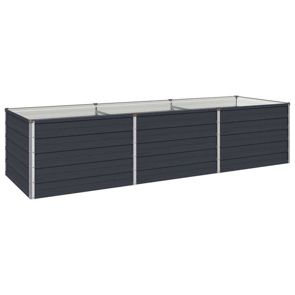 Jardin surélevé anthracite 240 x 80 x 55 cm