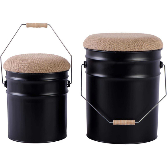 Ensemble de 2 tabourets buckets