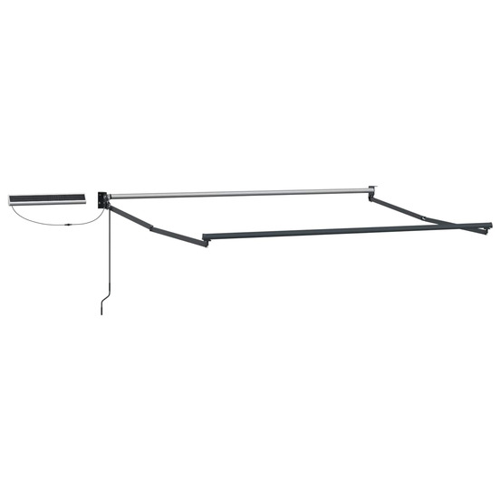 Cadre de store rétractable électrique anthracite 2,5 x 2 m