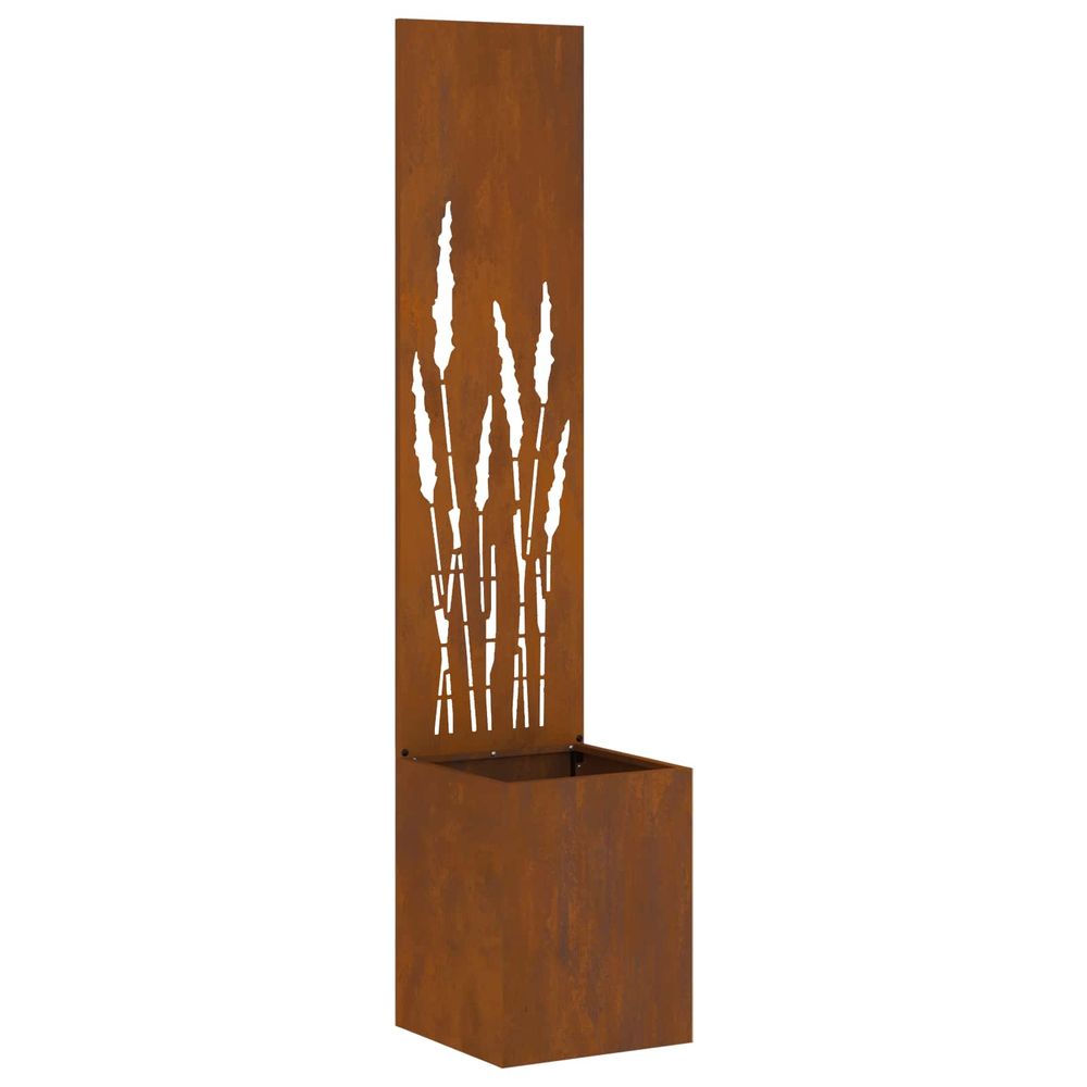 Écran de confidentialité de jardin rouillé 32 x 32 x 150 cm