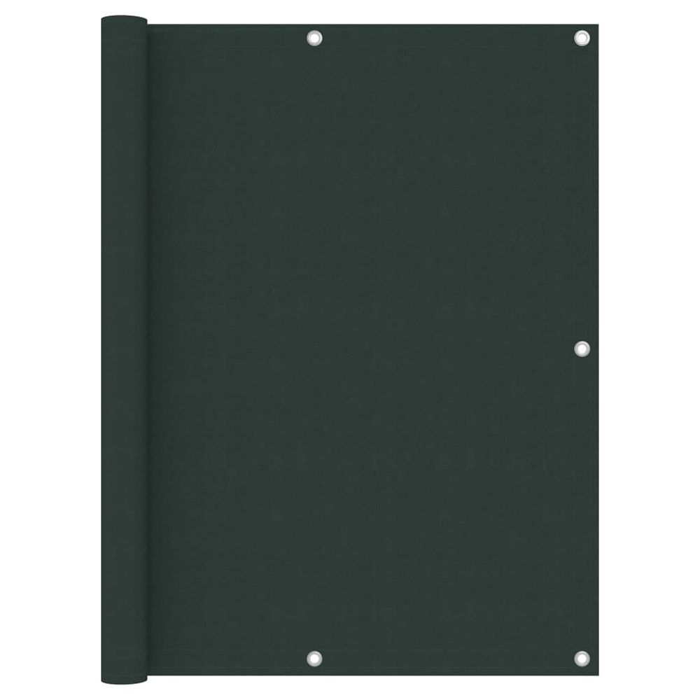 Écran de balcon vert foncé 120x300 cm tissu oxford