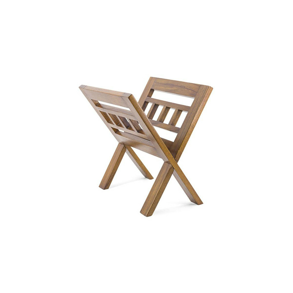 Porte-revues bois marron - onéline décoration d'autrefois