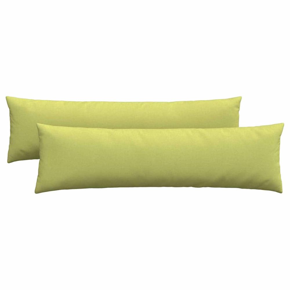 Coussins de canapé 2 pc tissu vert clair 145 x 40 cm