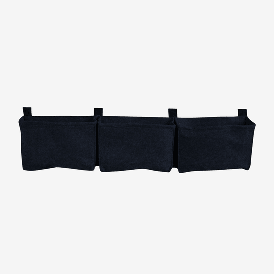 Balconniere noire geotextile 3 poches