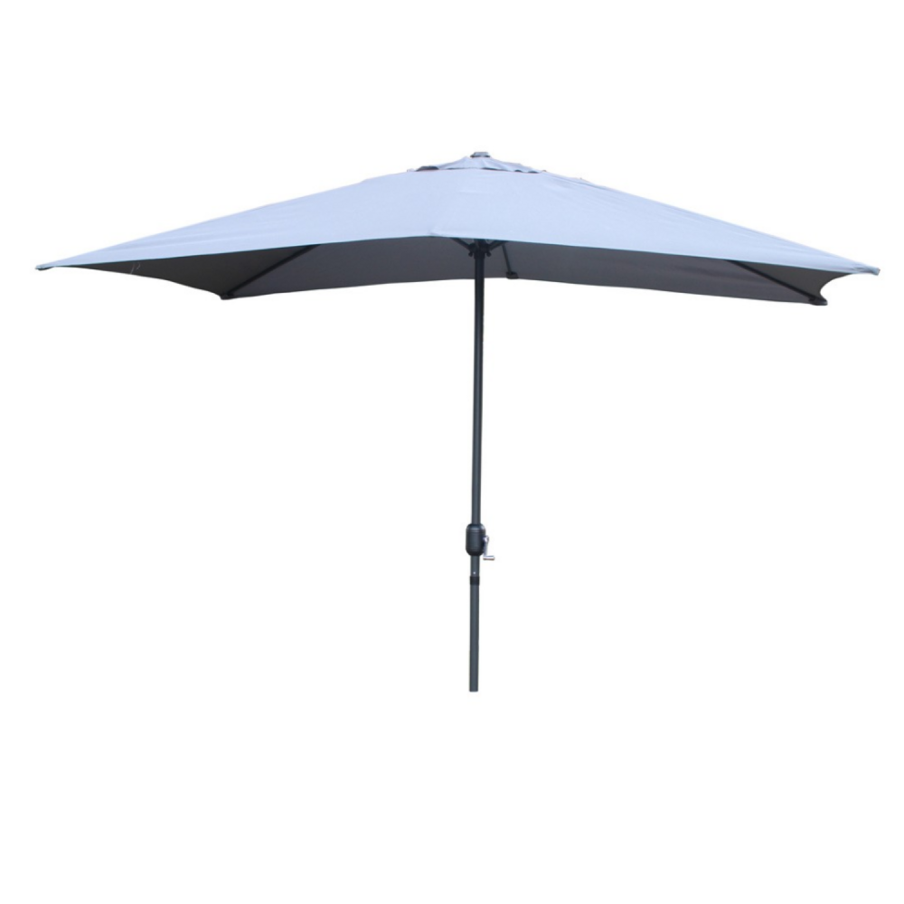 Parasol droit rectangulaire 3 x 2 m gris spezia