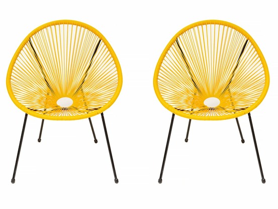 Lot de 2 fauteuils de jardin