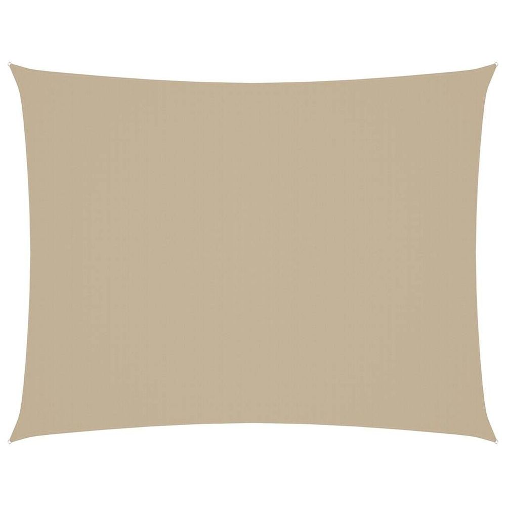 Voile de parasol tissu oxford rectangulaire 3x4 m beige
