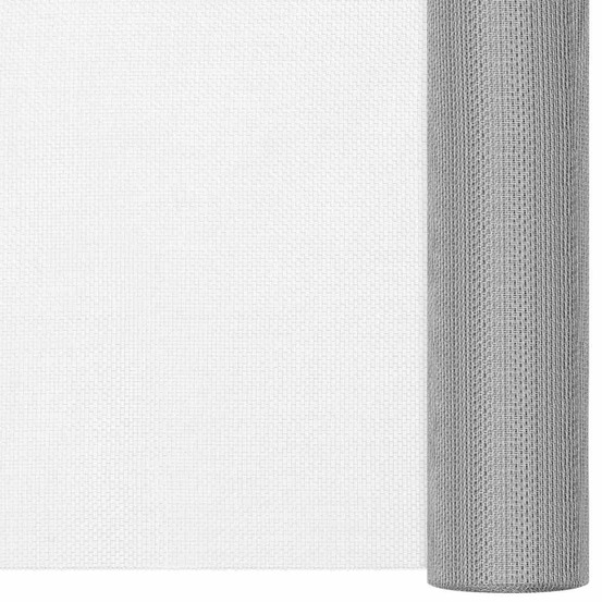 Écran en treillis acier inoxydable 112x2000 cm argenté