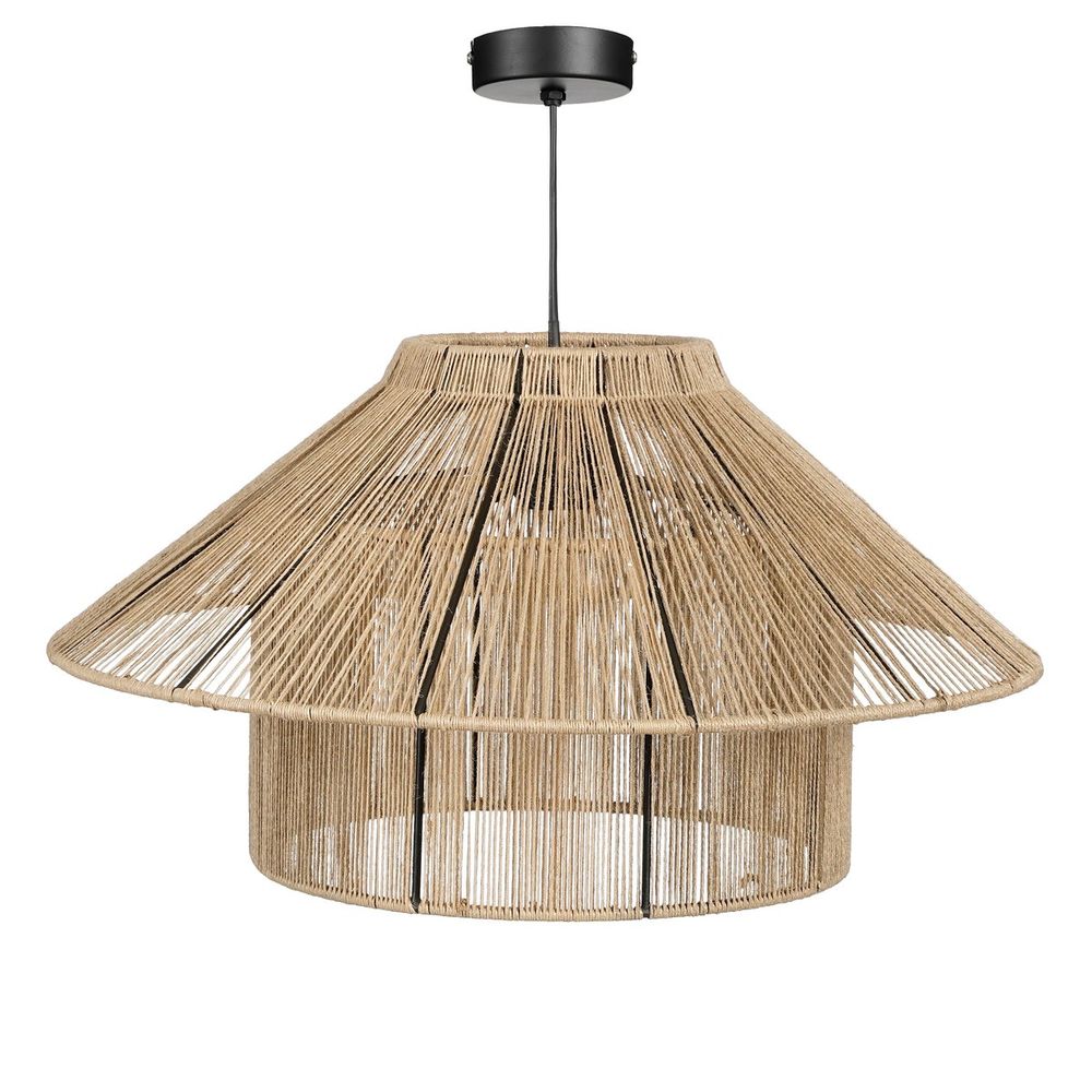 Mica decorations elsa lampe suspendue - h28 x ø50 cm - marron clair