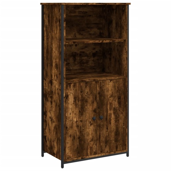 Buffet bahut commode armoire meuble de rangement organisateur cuisine salle de séjour salon haut 62 x 36 x 121,5 cm bois d'in