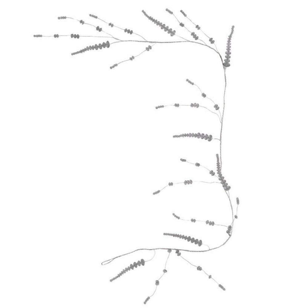 Guirlande de fleurs en verre 90cm