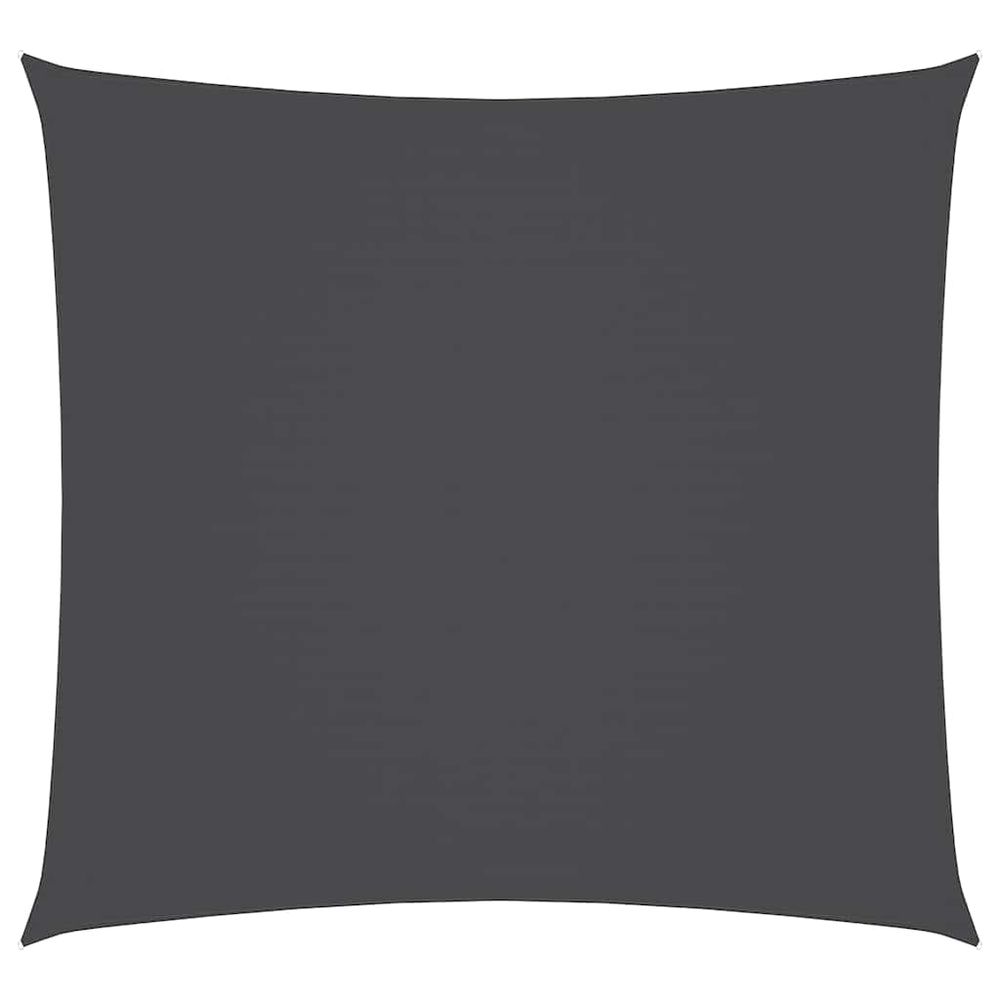 Parasol en tissu oxford carré 5x5 m anthracite