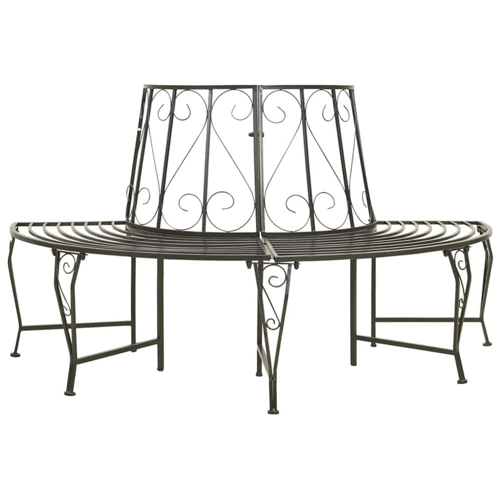 Banc d'arbre de jardin Demi-rond 160