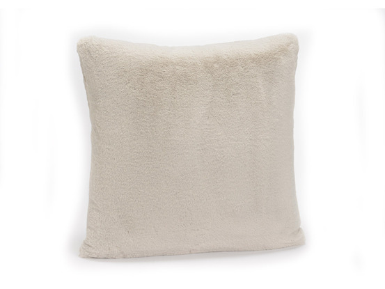 Coussin luxe gris claire 50 x 50 cm