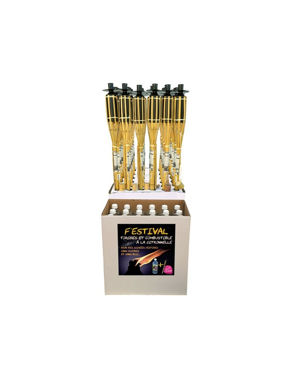 Torches olympia box 36 pieces + combustibles