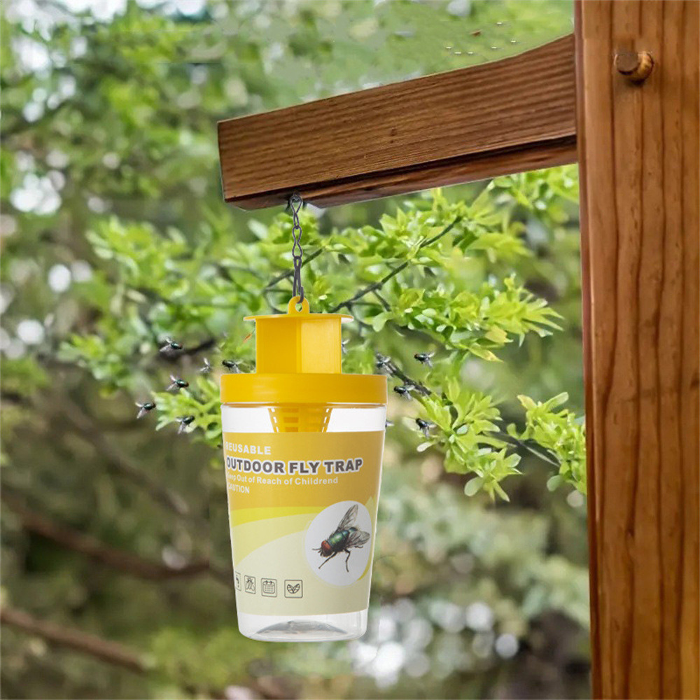 Piège à mouches - professionnel -, translucide/jaune