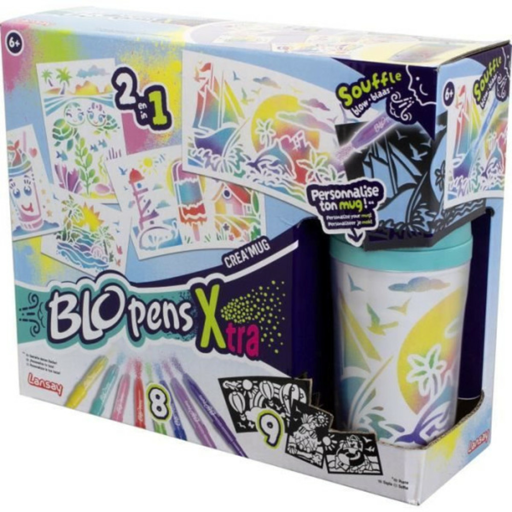 Blopens - lansay - créa'mug - 9 pochoirs - 1 mug - des 6 ans