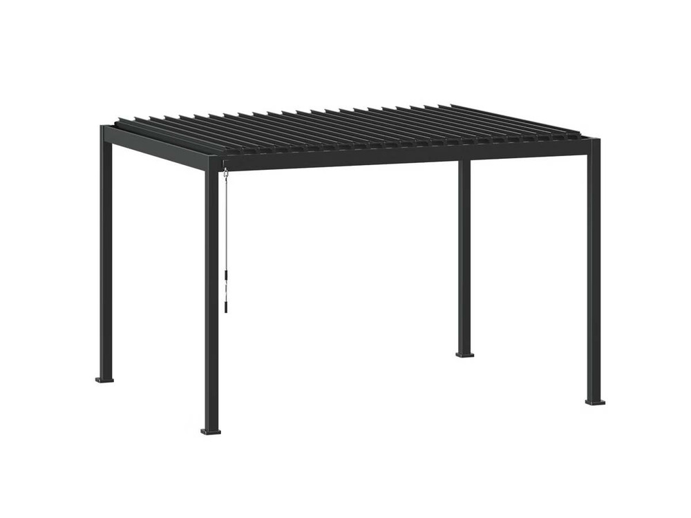 Pergola bioclimatique evora graphite - 4 x 3 m
