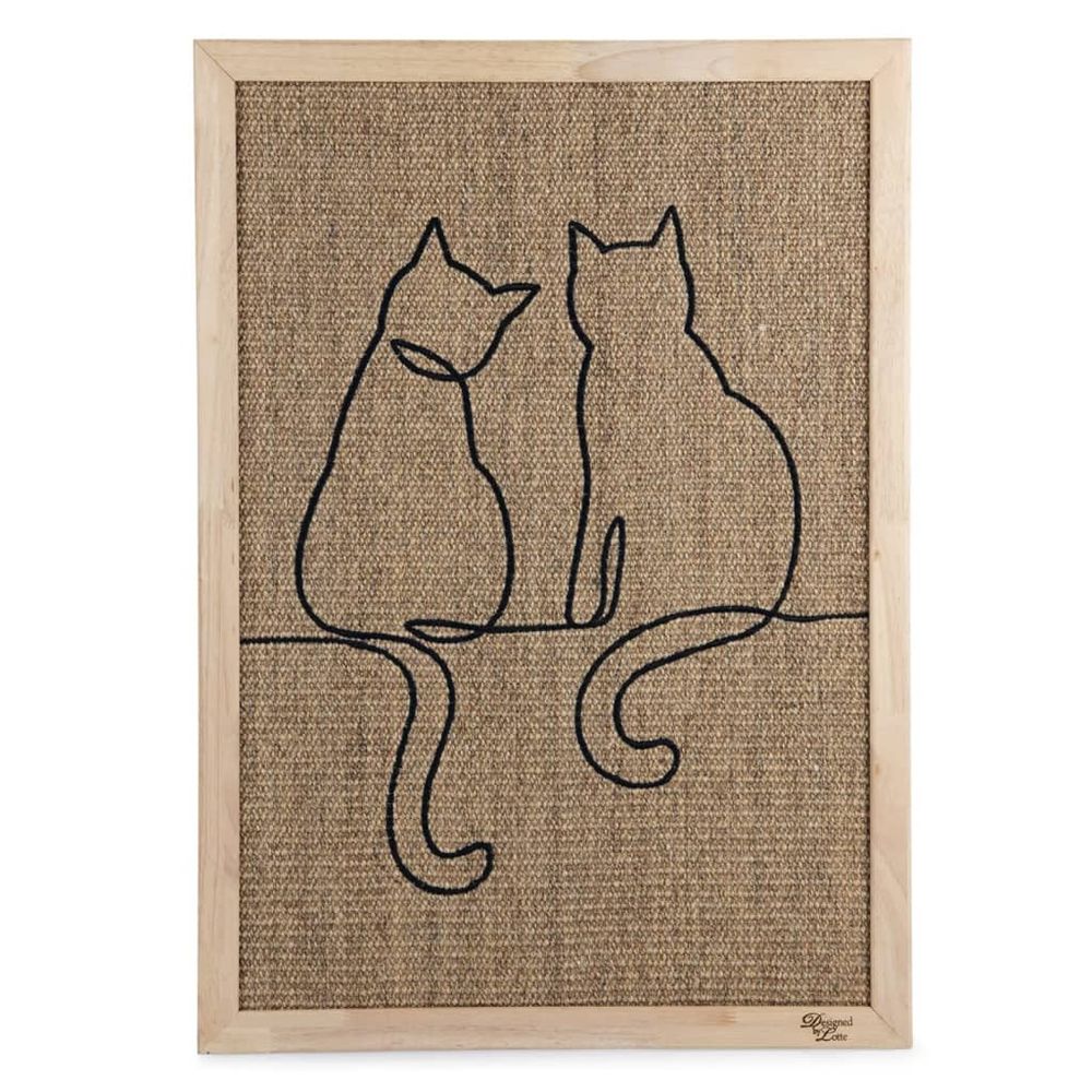 Panneau griffoir pour chats poezels 70x50x2 cm bois