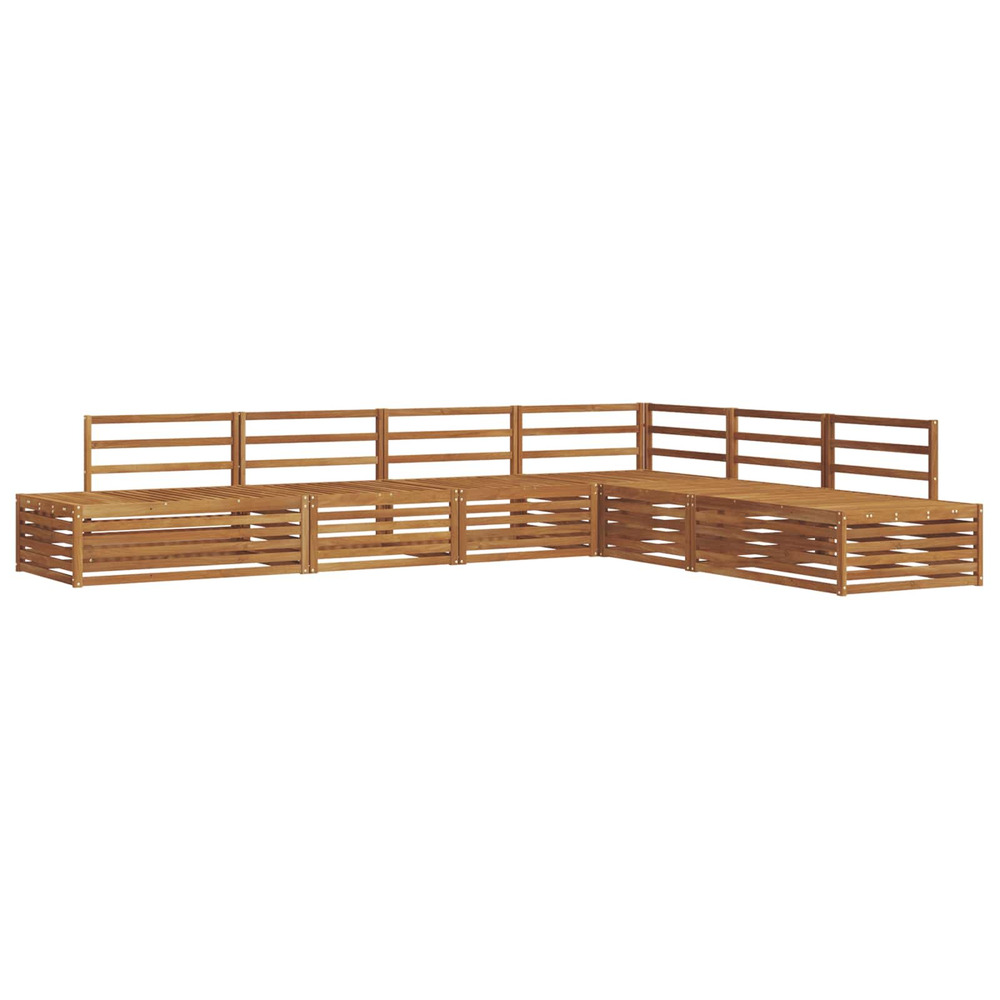 Ensemble de canapés d'extérieur 6 pièce naturel