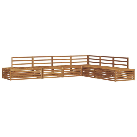 Ensemble de canapés d'extérieur 6 pièce naturel