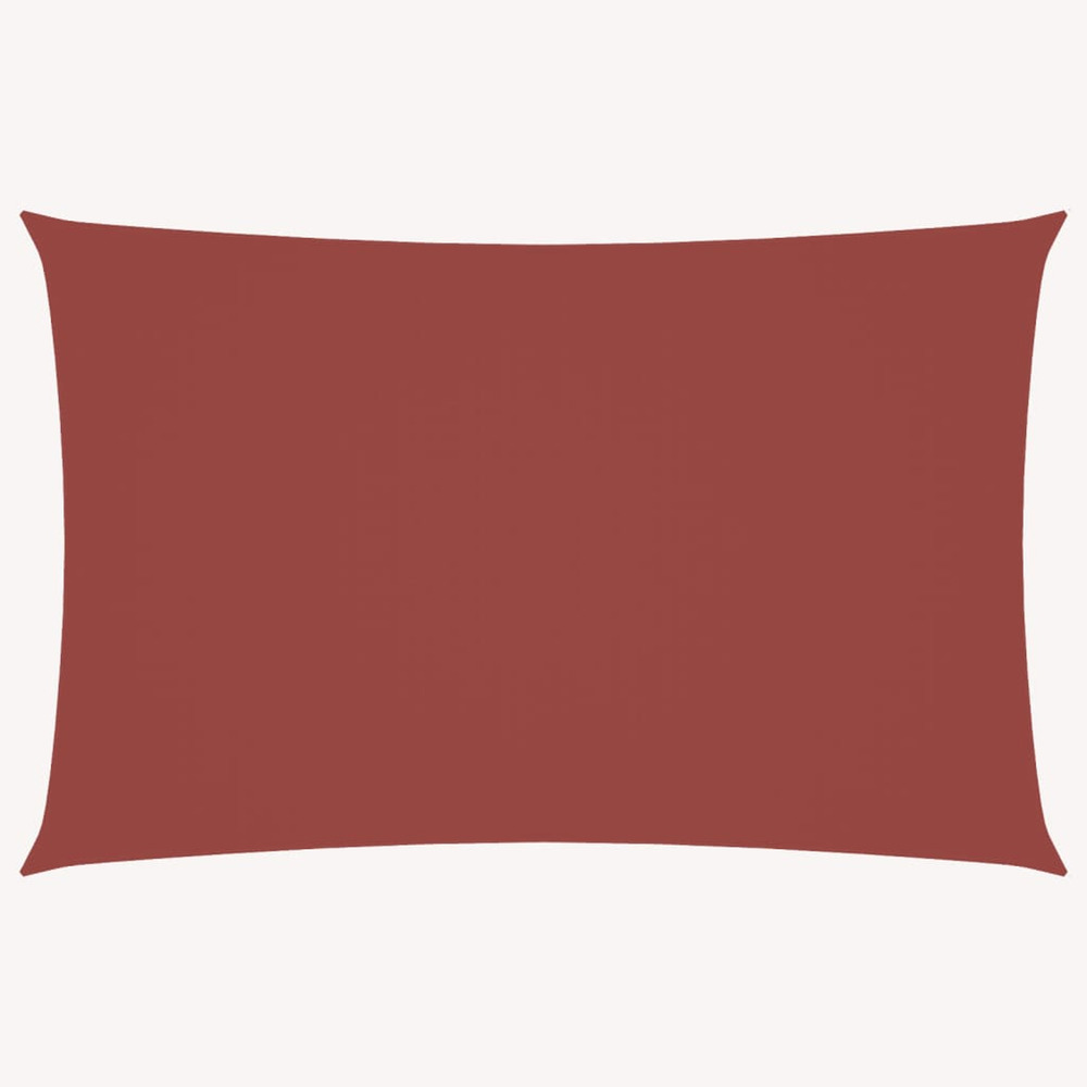 Voile de parasol tissu oxford rectangulaire 6x8 m terre cuite
