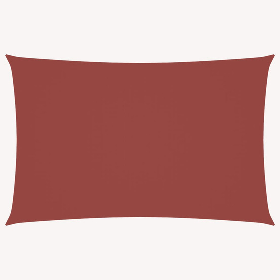 Voile de parasol tissu oxford rectangulaire 6x8 m terre cuite